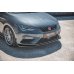 Накладка сплиттер на передний бампер Вар2 на Seat III Cupra / FR рестайл